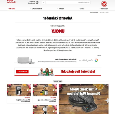 Koch mit! Adventskalender Koch mit! Adventskalender