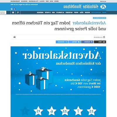 Kölnische Rundschau Adventskalender Kölnische Rundschau Adventskalender