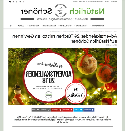 Natürlich-Schöner adventskalender Natürlich-Schöner adventskalender