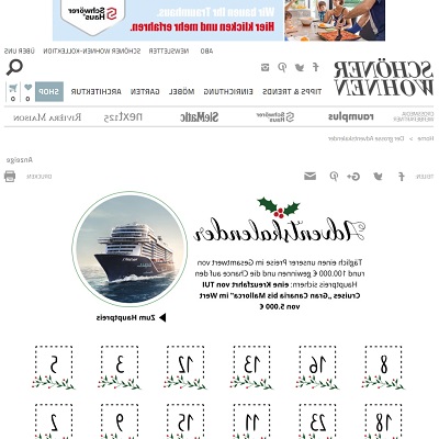 schoener-wohnen.de Adventskalender schoener-wohnen.de Adventskalender