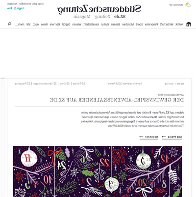 sueddeutsche.de Adventskalender sueddeutsche.de Adventskalender