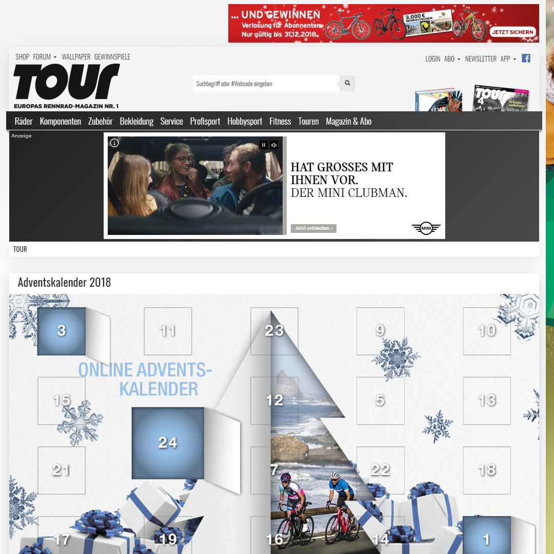 tour-magazin.de, bike-magazin.de Adventskalender Tour-Magazin.de & Bike-Magazine.de