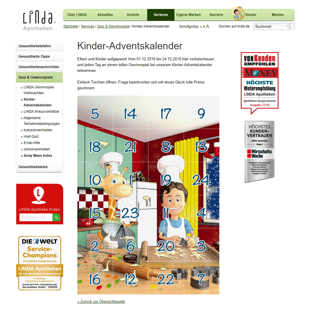 Linda Apotheke Adventskalender Linda Apotheke Adventskalender
