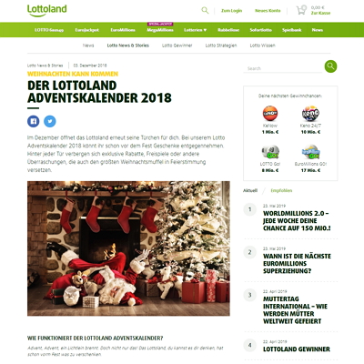 Lottoland adventskalender Lottoland adventskalender