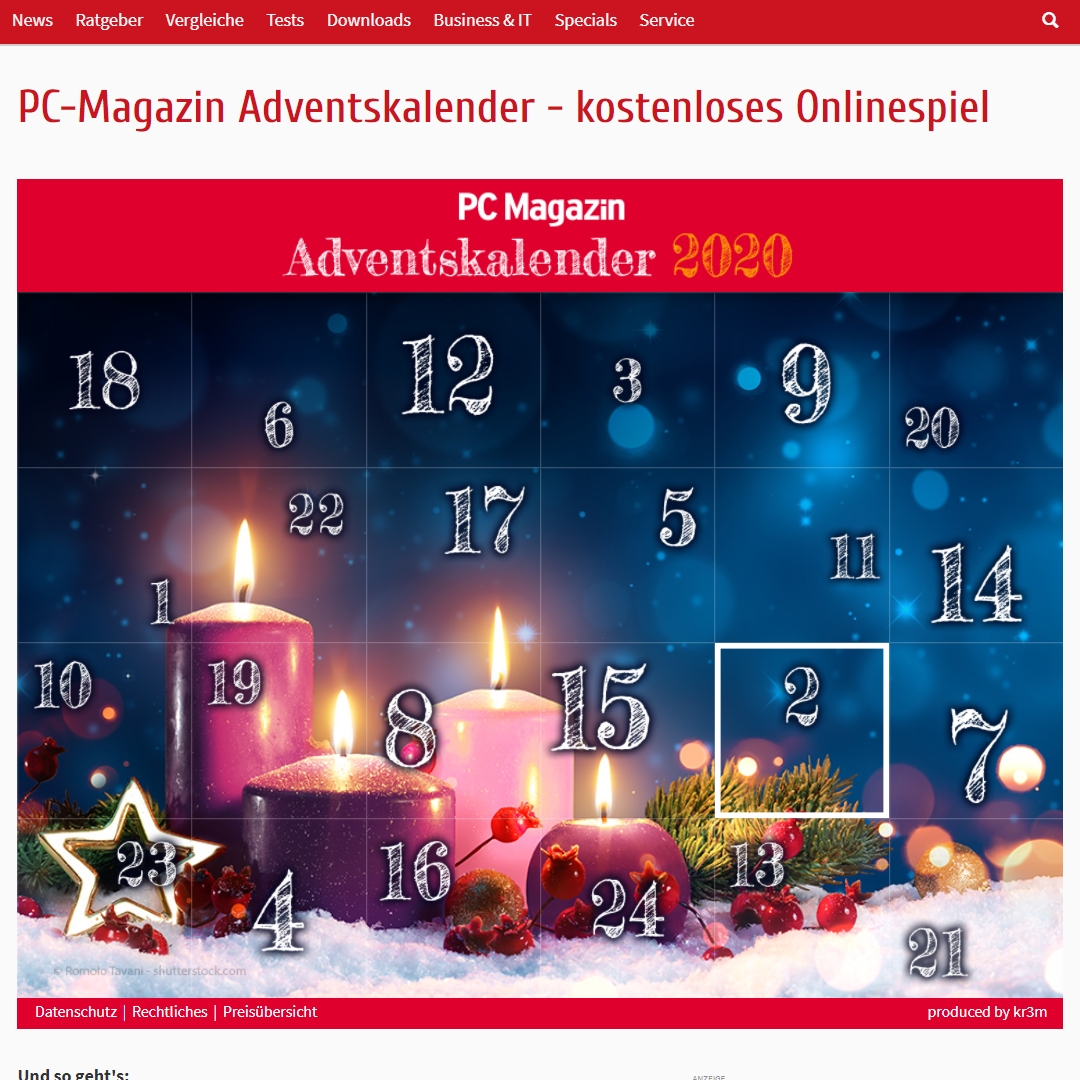 pc magazine adventskalender pc magazine adventskalender