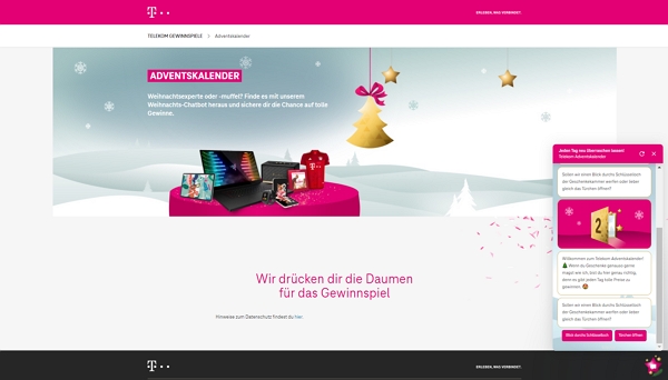 Telekom Adventskalender nue