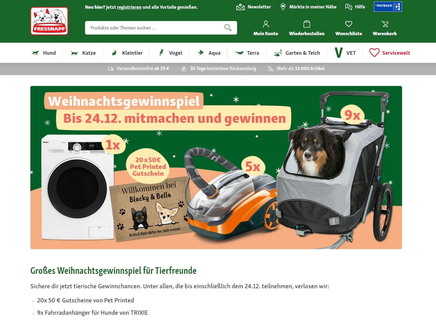 fressnapf adventskalender