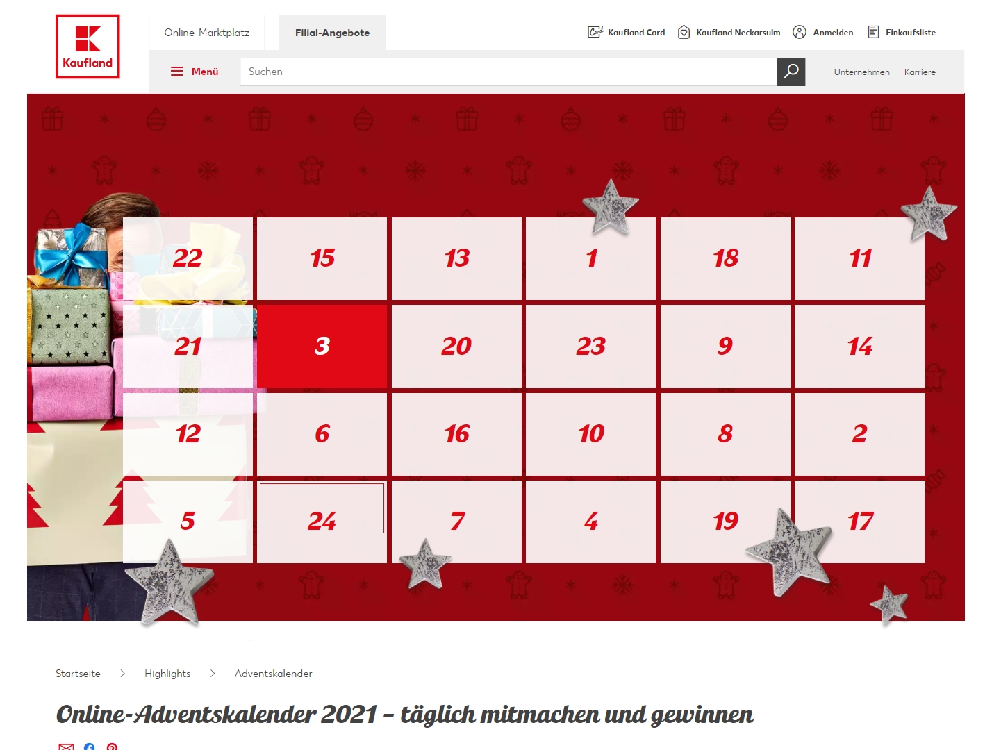 Kaufland Adventskalender 2024 Was gibt es zu gewinnen?